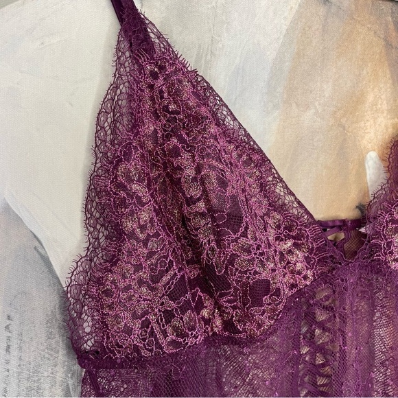 Victoria’s Secret Purple Sheer Lace Nightie - Picture 2 of 6